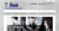 Desktop Screenshot of flashcontabilidade.net