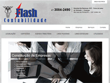 Tablet Screenshot of flashcontabilidade.net